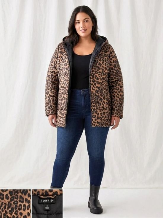 torrid Jackets & Blazers - Torrid Feel The Fit Weather Protection Leopard Puffer Jacket